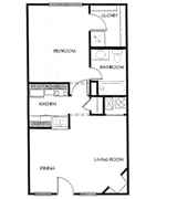 Floorplan-1bd/1Bath