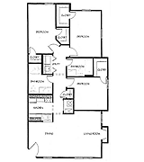 Floorplan-3bd/2Bath